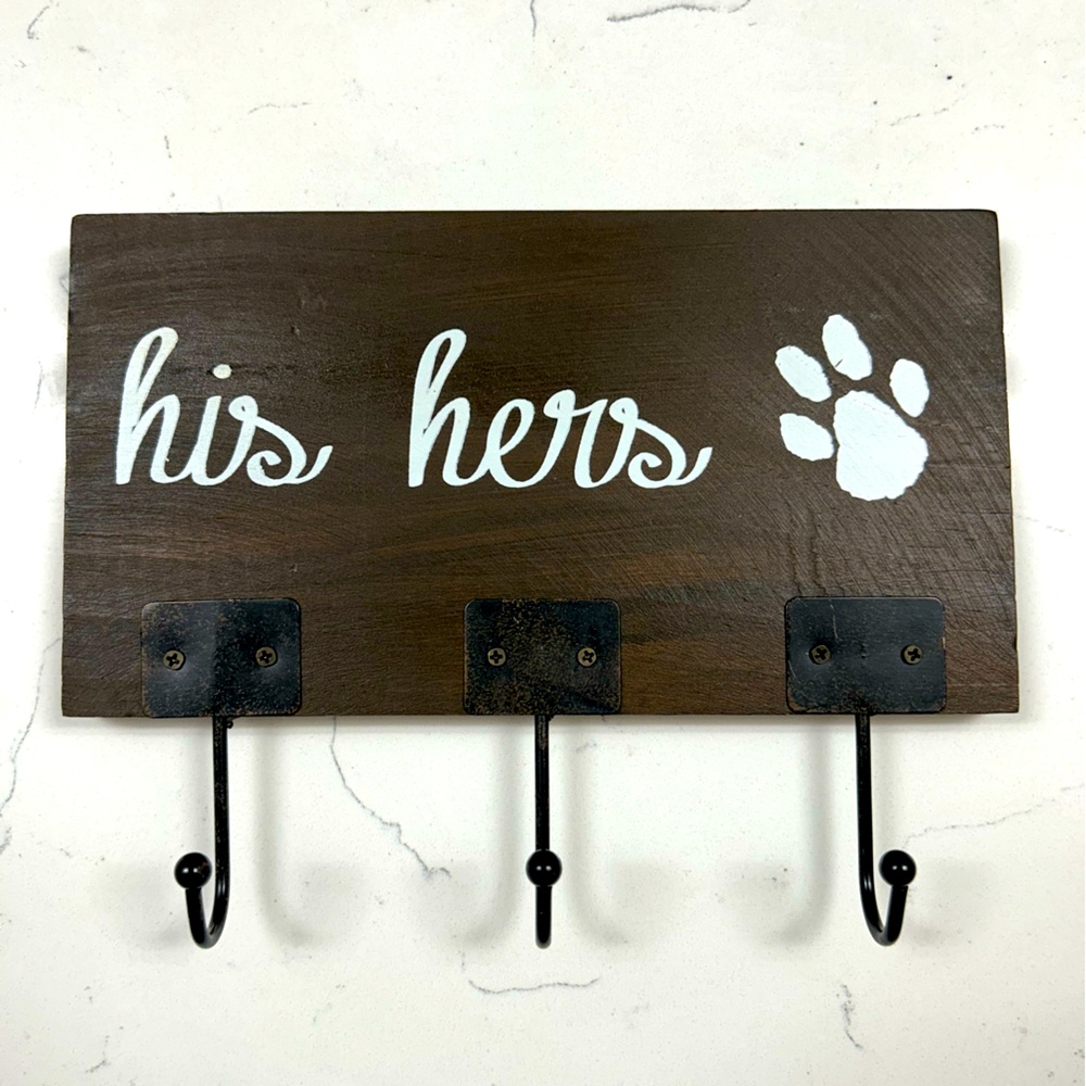 His, Hers, Dog Key Rack